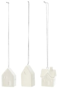 Set 3 mini casute suspendate din ceramica