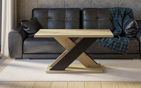 Măsuță lemn masiv de Cafea Arbor Essence 110x70 cm Negru