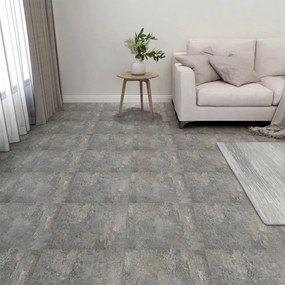 Placi de pardoseala autoadezive , 20 buc., gri, PVC, 1,86 m²