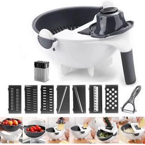 Feliator de legume multifuncțional cu strecurător
