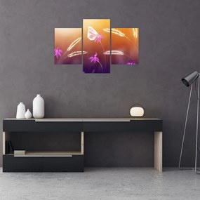 Tablou - Fluture roz (90x60 cm)