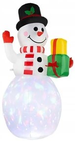 Om de zăpadă gonflabil LED 155 cm