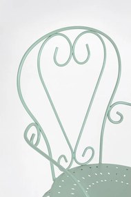 Scaun de grădină verde mentă din metal Etienne – Bizzotto