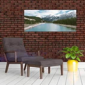 Tablou cu peisaj montan (120x50 cm)