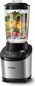 La mâna a doua: Blender Philips HR3760/00, 1500W, 2L, ProBlend Ultra, Viteza mare, Pulse, Aplicatie NutriU, Negru