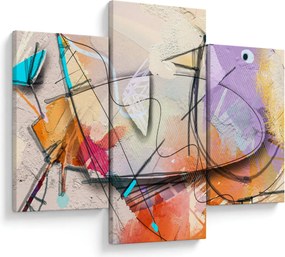 Tablou - Abstract, pasăre (90x60 cm)