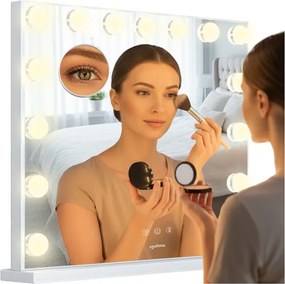 Oglindă cosmetică LED cu iluminare reglabilă - 58 x 46 cm