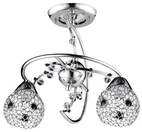 Candelabru Karmen 2 brate, 2xe27, max. 60w, metal, crom