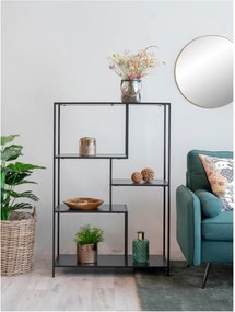 Bibliotecă House Nordic Vita Shelf, 80 x 120 cm, negru