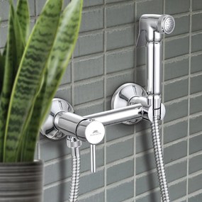 Dus igienic cu baterie Rubineta Onyx monocomanda finisaj crom lucios