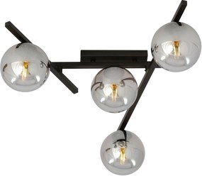 Emibig Smart lampă de tavan 4x40 W negru-grafit 1104/4