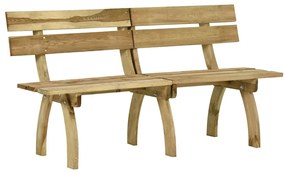 vidaXL Bancă de grădină, 160 cm, lemn de pin tratat
