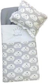 Sac de dormit buzunar Personalizat de iarna +10 ani Deseda Norisori gri