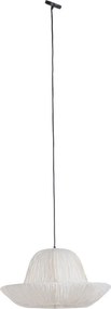 Lustră suspendată din hârtie și oțel, 28 x 55,5 cm, „Senlis”
