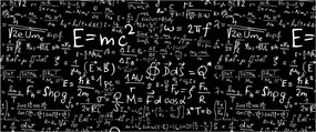 Tablou - Matematică (120x50 cm)