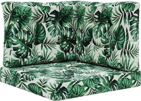 vidaXL Perna pentru canapea de exterior 3 pcs Model cu frunze