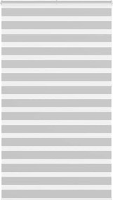 vidaXL Jaluzea tip zebra gri deschis lățime țesătură 125,9cm poliester