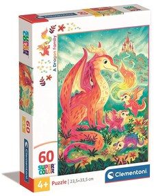 Dragon Family Puzzle Clementoni de 60 piese