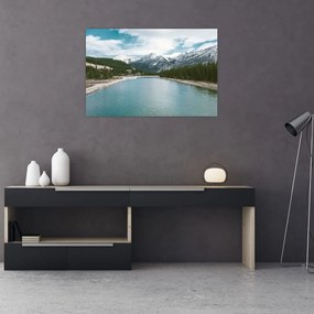 Tablou cu peisaj montan (90x60 cm)