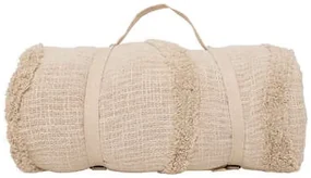 Cuvertura de pat din bumbac DAISE, bej, 240 x 260 cm