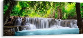 Tablou - Cascadă, albastru (120x50 cm)