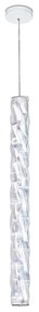 Lustra LED design tehnico-decorativ realizat manual Hugo vertical prisma