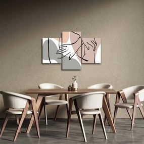 Tablou - Femeie corp linie de artă N⁰2 (90x60 cm)
