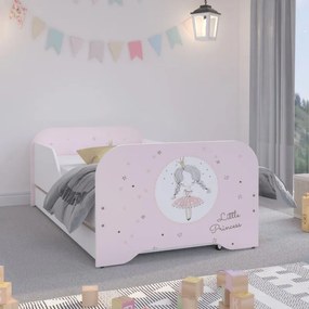 Pat frumos pentru copii 160 x 80 cm cu prințesă