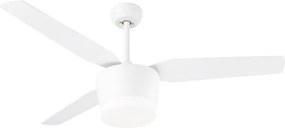 Lustra LED cu ventilator si telecomanda design modern Monsoon alb/artar