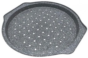 Tava pizza Klausberg KB 7496, 35x33 cm, Acoperire marmura, Gri