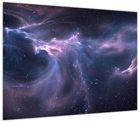 Tablou pe sticlă - Nebuloasa spațială (70x50 cm)