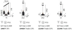Pendul design modern TRIADE-2 SP1 221489
