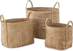 Cos decorativ din iuta, spatiu de depozitare Papaya M