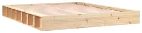 Cadru de pat King Size 5FT, 150x200 cm, lemn masiv Maro, 150 x 200 cm