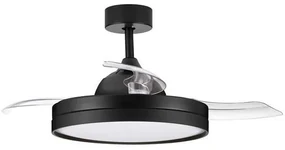 Lustra LED cu Ventilator si telecomanda NEVMA negru