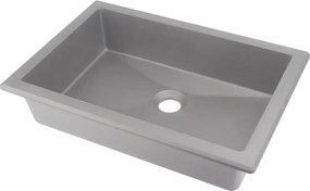 Lavoar sub blat gri metalic Deante Correo 50 cm