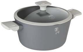 Oală antiaderentă cu titan 20 cm cu capac, 2.2 L Berlinger Haus BH 7066, Aspen Collection, pentru toate plitele