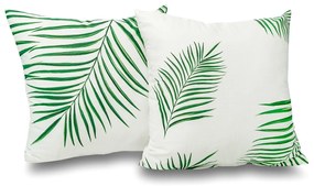 Față de peră Kvalitex Tropical alb, 40 x 40cm, set de 2 bucăți, 40 x 40 cm