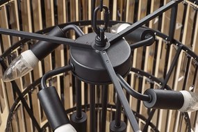 Candelabru CRYSTAL 50cm metal negru, cristale sticla