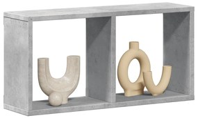 vidaXL Dulap de perete, gri beton, 60x16x30 cm, lemn prelucrat
