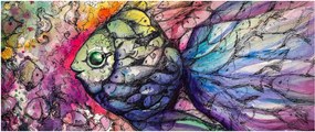 Tablou - Peștișorul colorat (120x50 cm)
