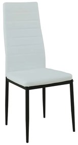 Set de masă Verna 6+1 alb-negru