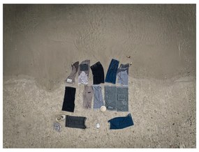 Prosop din bumbac pentru baie Zone Classic, 70 x 140 cm, gri maro