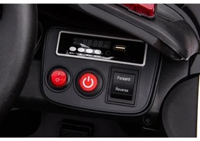 Mașinuță electrică de poliție Dodge Challenger 50W/4500 mAh negru/alb