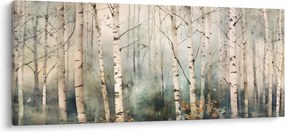 Tablou - Desenarea unui model de pădure (120x50 cm)