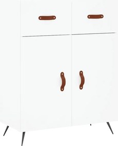 vidaXL Dulap, alb, 69,5x34x90 cm, lemn compozit