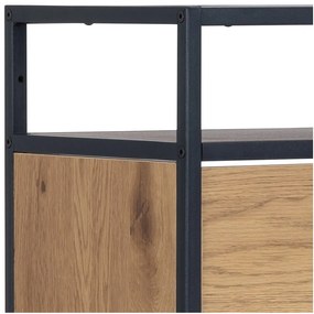 Pantofar în culoare naturală cu deschidere înclinată cu aspect de lemn de stejar Seaford – Actona