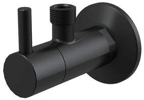 Robinet coltar cu filtru 1/2 tol x 3/8 tol ARV001-BLACK Alca negru mat