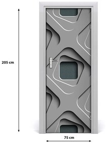 Autocolante pentru usi 3D Abstracție