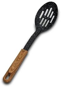 Lingura cu fante Nature Negru, L30,5 cm